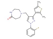 1-{[3-(2,5-dimethyl-3-thienyl)-1-(2-fluorophenyl)-1H-pyrazol-4-yl]methyl}-1,4-diazepan-5-one
