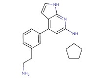 4-[3-(2-aminoethyl)phenyl]-N-cyclopentyl-1H-pyrrolo[2,3-b]pyridin-6-amine