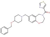 7-{[4-(benzyloxy)-1-piperidinyl]methyl}-4-(1,3-thiazol-4-ylcarbonyl)-2,3,4,5-tetrahydro-1,4-benzoxazepine