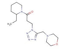 4-({1-[3-(2-ethyl-1-piperidinyl)-3-oxopropyl]-1H-tetrazol-5-yl}methyl)morpholine