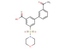 3'-acetyl-5-(morpholin-4-ylsulfonyl)biphenyl-3-carboxylic acid