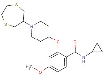 N-cyclopropyl-2-{[1-(1,4-dithiepan-6-yl)-4-piperidinyl]oxy}-4-methoxybenzamide