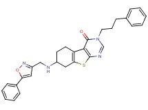 7-{[(5-phenyl-3-isoxazolyl)methyl]amino}-3-(3-phenylpropyl)-5,6,7,8-tetrahydro[1]benzothieno[2,3-d]pyrimidin-4(3H)-one