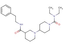 N~1~',N~1~'-diethyl-N~3~-(2-phenylethyl)-1,4'-bipiperidine-1',3-dicarboxamide
