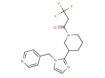 4-({2-[1-(3,3,3-trifluoropropanoyl)-3-piperidinyl]-1H-imidazol-1-yl}methyl)pyridine