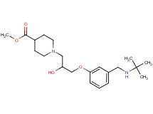 methyl 1-(3-{3-[(tert-butylamino)methyl]phenoxy}-2-hydroxypropyl)-4-piperidinecarboxylate