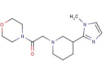 4-{[3-(1-methyl-1H-imidazol-2-yl)-1-piperidinyl]acetyl}morpholine