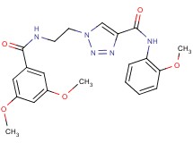 1-{2-[(3,5-dimethoxybenzoyl)amino]ethyl}-N-(2-methoxyphenyl)-1H-1,2,3-triazole-4-carboxamide