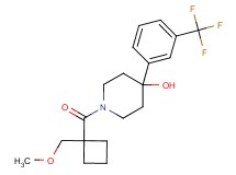1-{[1-(methoxymethyl)cyclobutyl]carbonyl}-4-[3-(trifluoromethyl)phenyl]-4-piperidinol