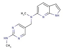 N-methyl-N-{[2-(methylamino)pyrimidin-5-yl]methyl}-1H-pyrrolo[2,3-b]pyridin-6-amine