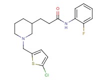 3-{1-[(5-chloro-2-thienyl)methyl]-3-piperidinyl}-N-(2-fluorophenyl)propanamide