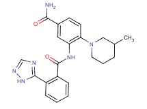 4-(3-methylpiperidin-1-yl)-3-{[2-(1H-1,2,4-triazol-5-yl)benzoyl]amino}benzamide