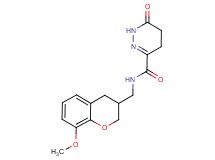 N-[(8-methoxy-3,4-dihydro-2H-chromen-3-yl)methyl]-6-oxo-1,4,5,6-tetrahydropyridazine-3-carboxamide