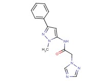 N-(1-methyl-3-phenyl-1H-pyrazol-5-yl)-2-(1H-1,2,4-triazol-1-yl)acetamide