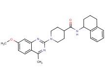 1-(7-methoxy-4-methyl-2-quinazolinyl)-N-(1,2,3,4-tetrahydro-1-naphthalenyl)-4-piperidinecarboxamide