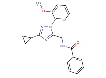 N-{[3-cyclopropyl-1-(2-methoxyphenyl)-1H-1,2,4-triazol-5-yl]methyl}benzamide