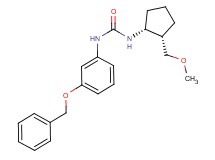 N-[3-(benzyloxy)phenyl]-N'-[(1R*,2S*)-2-(methoxymethyl)cyclopentyl]urea