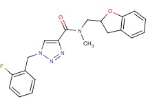 N-(2,3-dihydro-1-benzofuran-2-ylmethyl)-1-(2-fluorobenzyl)-N-methyl-1H-1,2,3-triazole-4-carboxamide