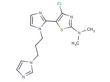 4-chloro-5-{1-[3-(1H-imidazol-1-yl)propyl]-1H-imidazol-2-yl}-N,N-dimethyl-1,3-thiazol-2-amine