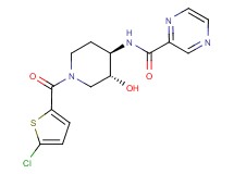 N-{(3R*,4R*)-1-[(5-chloro-2-thienyl)carbonyl]-3-hydroxypiperidin-4-yl}pyrazine-2-carboxamide