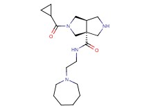 (3aR*,6aR*)-N-(2-azepan-1-ylethyl)-2-(cyclopropylcarbonyl)hexahydropyrrolo[3,4-c]pyrrole-3a(1H)-carboxamide