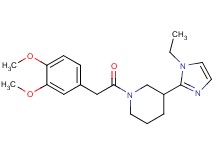 1-[(3,4-dimethoxyphenyl)acetyl]-3-(1-ethyl-1H-imidazol-2-yl)piperidine