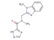 N-methyl-N-[(1-methyl-1H-benzimidazol-2-yl)methyl]-1H-1,2,4-triazole-5-carboxamide