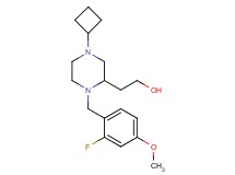 2-[4-cyclobutyl-1-(2-fluoro-4-methoxybenzyl)-2-piperazinyl]ethanol