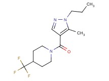 1-[(5-methyl-1-propyl-1H-pyrazol-4-yl)carbonyl]-4-(trifluoromethyl)piperidine