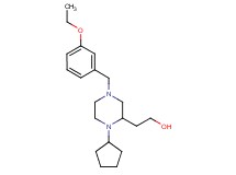 2-[1-cyclopentyl-4-(3-ethoxybenzyl)-2-piperazinyl]ethanol