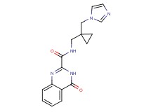N-{[1-(1H-imidazol-1-ylmethyl)cyclopropyl]methyl}-4-oxo-3,4-dihydroquinazoline-2-carboxamide