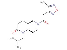 (4aS*,8aR*)-1-isobutyl-6-[(4-methyl-1,2,5-oxadiazol-3-yl)acetyl]octahydro-1,6-naphthyridin-2(1H)-one