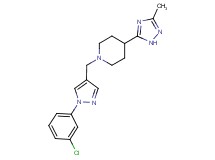1-{[1-(3-chlorophenyl)-1H-pyrazol-4-yl]methyl}-4-(3-methyl-1H-1,2,4-triazol-5-yl)piperidine