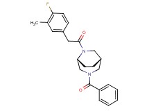 (1S*,5R*)-3-benzoyl-6-[(4-fluoro-3-methylphenyl)acetyl]-3,6-diazabicyclo[3.2.2]nonane