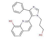 2-[1-(3-hydroxypropyl)-4-phenyl-1H-imidazol-5-yl]quinolin-8-ol
