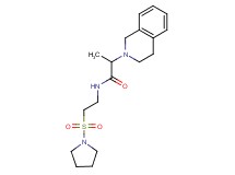 2-(3,4-dihydro-2(1H)-isoquinolinyl)-N-[2-(1-pyrrolidinylsulfonyl)ethyl]propanamide