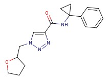 N-(1-phenylcyclopropyl)-1-(tetrahydro-2-furanylmethyl)-1H-1,2,3-triazole-4-carboxamide