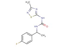 N-[1-(4-fluorophenyl)ethyl]-N'-(3-methyl-1,2,4-thiadiazol-5-yl)urea