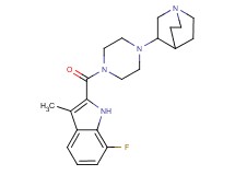 2-{[4-(1-azabicyclo[2.2.2]oct-3-yl)-1-piperazinyl]carbonyl}-7-fluoro-3-methyl-1H-indole