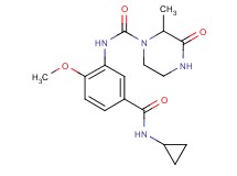 N-{5-[(cyclopropylamino)carbonyl]-2-methoxyphenyl}-2-methyl-3-oxopiperazine-1-carboxamide