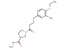 1-[4-(4-ethoxy-3-methylphenyl)butanoyl]-N-methylpyrrolidine-3-carboxamide
