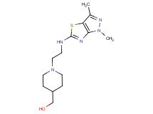 (1-{2-[(1,3-dimethyl-1H-pyrazolo[3,4-d][1,3]thiazol-5-yl)amino]ethyl}piperidin-4-yl)methanol