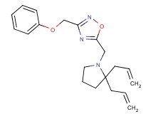 5-[(2,2-diallyl-1-pyrrolidinyl)methyl]-3-(phenoxymethyl)-1,2,4-oxadiazole