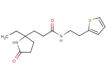 3-(2-ethyl-5-oxo-2-pyrrolidinyl)-N-[2-(2-thienyl)ethyl]propanamide