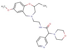 N-[2-(2-ethyl-7-methoxy-2,3-dihydro-1,4-benzoxazepin-4(5H)-yl)ethyl]-2-(4-morpholinyl)-2-(3-pyridinyl)acetamide