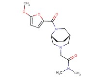 2-[(1S*,5R*)-6-(5-methoxy-2-furoyl)-3,6-diazabicyclo[3.2.2]non-3-yl]-N,N-dimethylacetamide