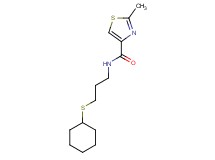 N-[3-(cyclohexylthio)propyl]-2-methyl-1,3-thiazole-4-carboxamide