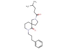2-(4-methylpentanoyl)-7-(3-phenylpropyl)-2,7-diazaspiro[4.5]decan-6-one