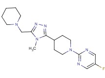 5-fluoro-2-{4-[4-methyl-5-(piperidin-1-ylmethyl)-4H-1,2,4-triazol-3-yl]piperidin-1-yl}pyrimidine