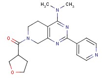 N,N-dimethyl-2-(4-pyridinyl)-7-(tetrahydro-3-furanylcarbonyl)-5,6,7,8-tetrahydropyrido[3,4-d]pyrimidin-4-amine